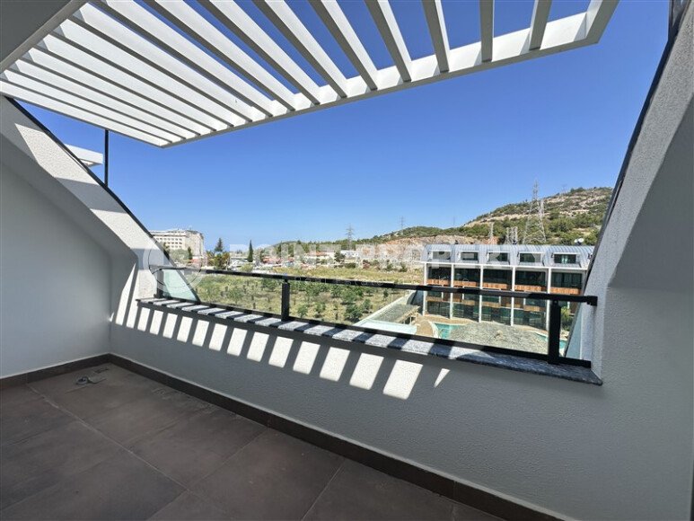 Просторный дуплекс 105 м², Конаклы, вид на море и горы-id-9772-фото-12