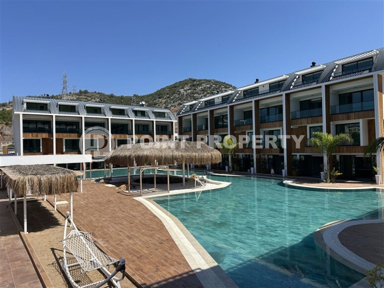 Просторный дуплекс 105 м², Конаклы, вид на море и горы-id-9772-фото-20