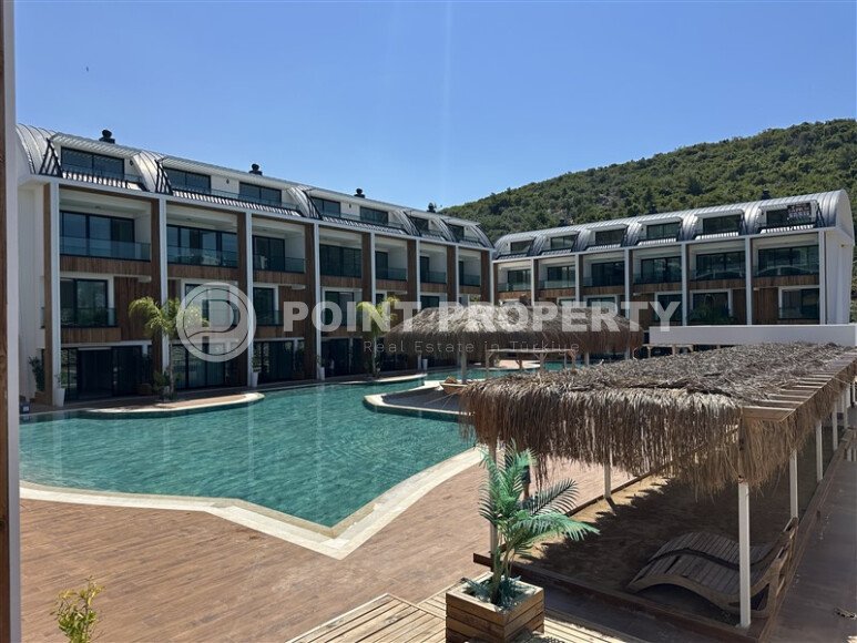 Просторный дуплекс 105 м², Конаклы, вид на море и горы-id-9772-фото-24