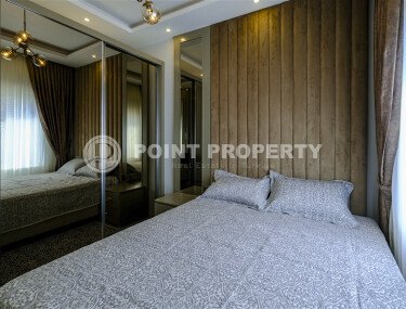Современная светлая квартира 1+1 площадью 47 м² в жилом комплексе в Авсалларе-id-9808-фото-5