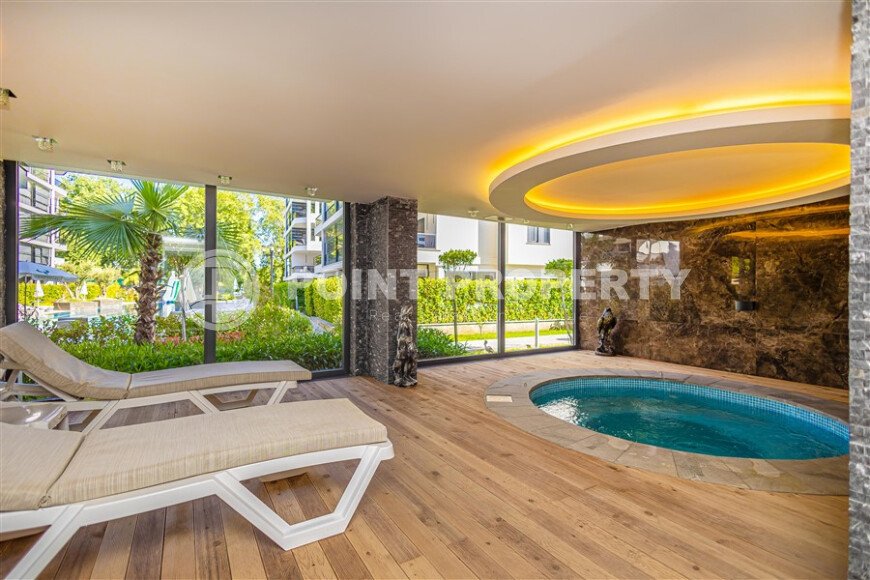 Современная 1-комнатная квартира 55 м² в стильном комплексе, Оба-id-9820-фото-15