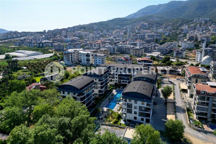 Современная 1-комнатная квартира 55 м² в стильном комплексе, Оба-id-9820-фото-26