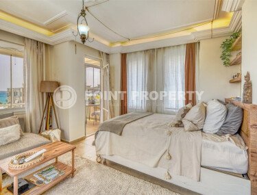 Spacious 1+1 65 m² with separate kitchen and sea view – Alanya center, Cleopatra beach-id-9824-photo-4