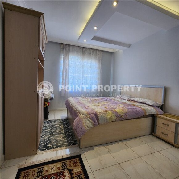 Уютная квартира 1+1, 60 м², с видом на море и горы в зелёном комплексе 2015 года в Махмутларе-id-9832-фото-5