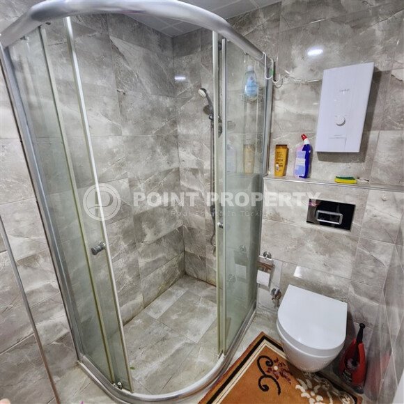 Уютная квартира 1+1, 60 м², с видом на море и горы в зелёном комплексе 2015 года в Махмутларе-id-9832-фото-7