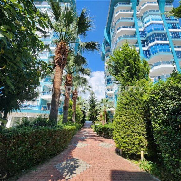 Уютная квартира 1+1, 60 м², с видом на море и горы в зелёном комплексе 2015 года в Махмутларе-id-9832-фото-9