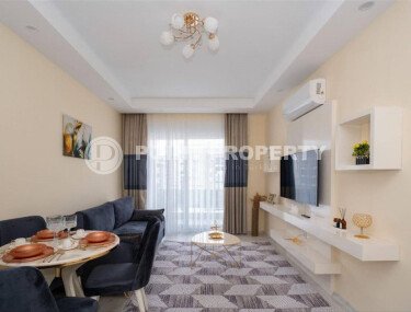 Стильная квартира 1+1, 50 м², в новом доме 2022 года в Махмутларе, 500 м до моря-id-9833-фото-2