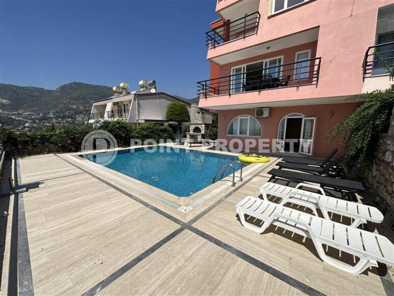 Вилла 3+1 с панорамным видом на Аланью в тихом районе Бекташ-id-9856-фото-19