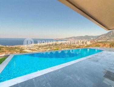 Вилла 4+1 площадью 360 м² с панорамным видом на море и крепость в Каргыджаке-id-9858-фото-1