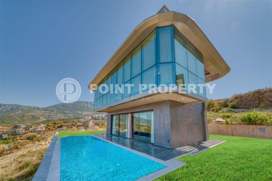 Вилла 4+1 площадью 360 м² с панорамным видом на море и крепость в Каргыджаке-id-9858-фото-2