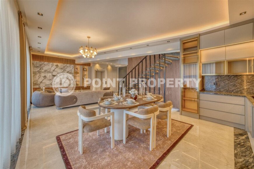 Вилла 4+1 площадью 360 м² с панорамным видом на море и крепость в Каргыджаке-id-9858-фото-3