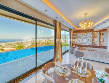 Вилла 4+1 площадью 360 м² с панорамным видом на море и крепость в Каргыджаке-id-9858-фото-5