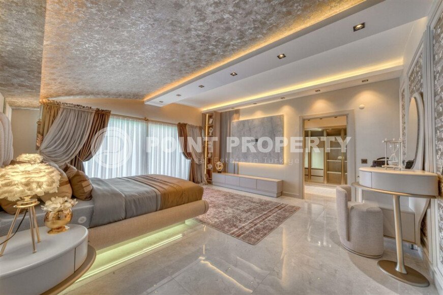 Вилла 4+1 площадью 360 м² с панорамным видом на море и крепость в Каргыджаке-id-9858-фото-7