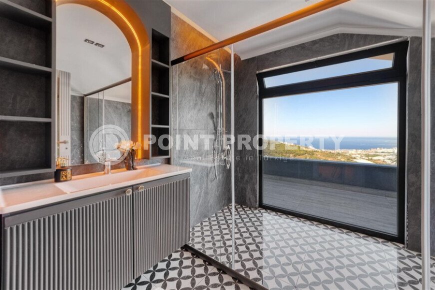 Вилла 4+1 площадью 360 м² с панорамным видом на море и крепость в Каргыджаке-id-9858-фото-11