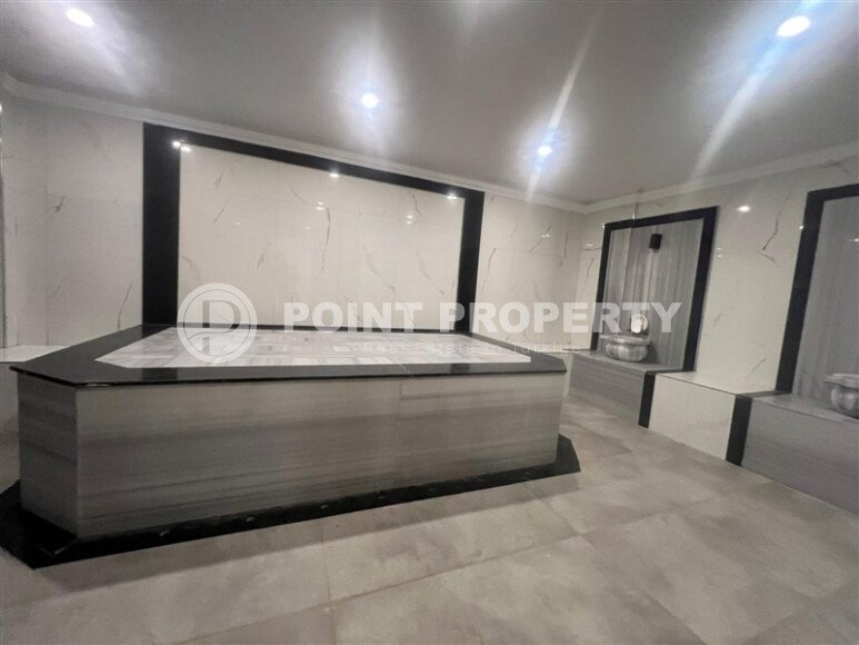 Квартира 1+1 с видом на море в новом комплексе в Махмутларе, 850 м до моря-id-9877-фото-9