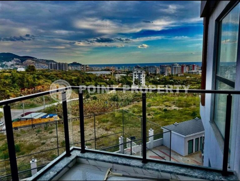 Светлая квартира 58 м² в Махмутларе с видом на море и горы-id-9880-фото-7