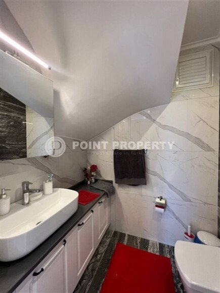 Меблированный дуплекс 150 м² с видом на море в Каргыджаке, в 300 м от пляжа-id-9896-фото-14