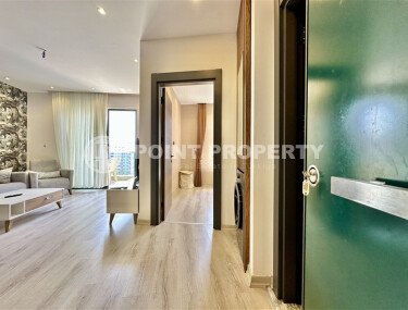 Срочная продажа квартиры 1+1 с мебелью в комплексе с отельной инфраструктурой в Махмутларе-id-9906-фото-4