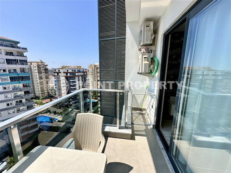 Срочная продажа квартиры 1+1 с мебелью в комплексе с отельной инфраструктурой в Махмутларе-id-9906-фото-10