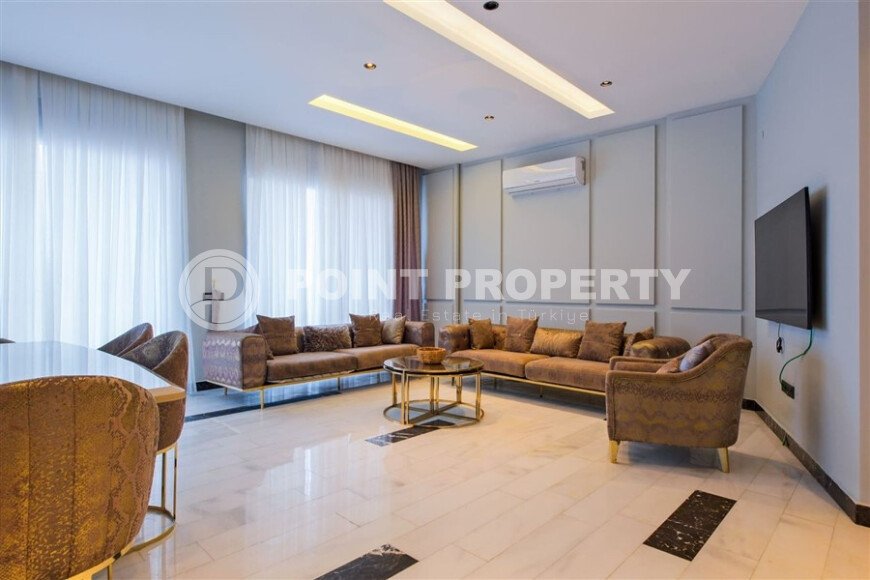 Шикарный дуплекс 3+1 площадью 208 м² с панорамным видом на море и горы в премиальном комплексе Оба, вид на жительство-id-9911-фото-3