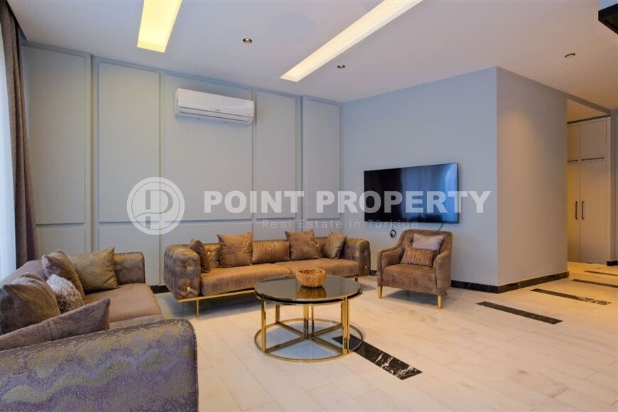 Шикарный дуплекс 3+1 площадью 208 м² с панорамным видом на море и горы в премиальном комплексе Оба, вид на жительство-id-9911-фото-4