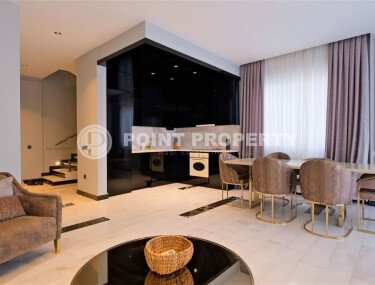 Шикарный дуплекс 3+1 площадью 208 м² с панорамным видом на море и горы в премиальном комплексе Оба, вид на жительство-id-9911-фото-5