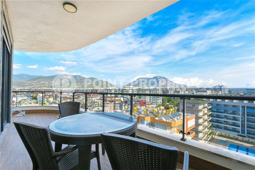 Шикарный дуплекс 3+1 площадью 208 м² с панорамным видом на море и горы в премиальном комплексе Оба, вид на жительство-id-9911-фото-14