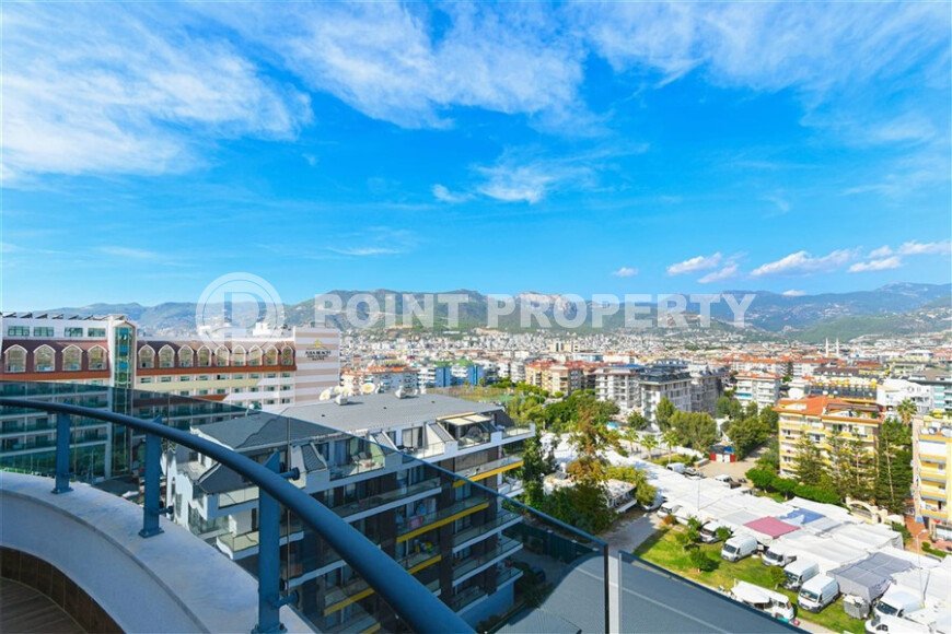 Шикарный дуплекс 3+1 площадью 208 м² с панорамным видом на море и горы в премиальном комплексе Оба, вид на жительство-id-9911-фото-15