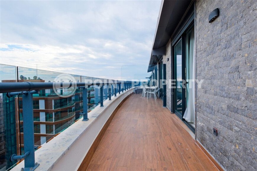 Шикарный дуплекс 3+1 площадью 208 м² с панорамным видом на море и горы в премиальном комплексе Оба, вид на жительство-id-9911-фото-21