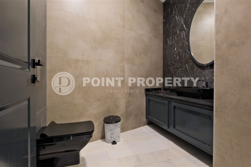 Шикарный дуплекс 3+1 площадью 208 м² с панорамным видом на море и горы в премиальном комплексе Оба, вид на жительство-id-9911-фото-22