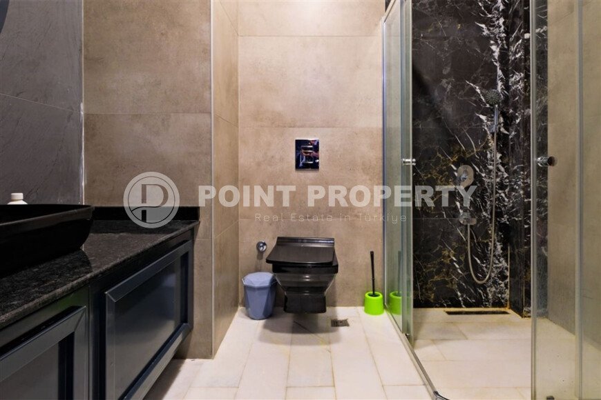 Шикарный дуплекс 3+1 площадью 208 м² с панорамным видом на море и горы в премиальном комплексе Оба, вид на жительство-id-9911-фото-23