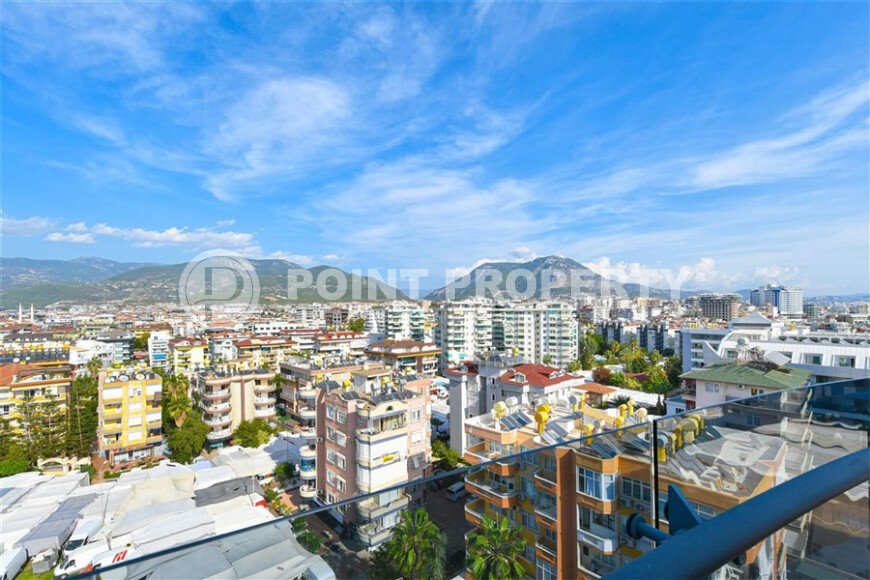 Шикарный дуплекс 3+1 площадью 208 м² с панорамным видом на море и горы в премиальном комплексе Оба, вид на жительство-id-9911-фото-30