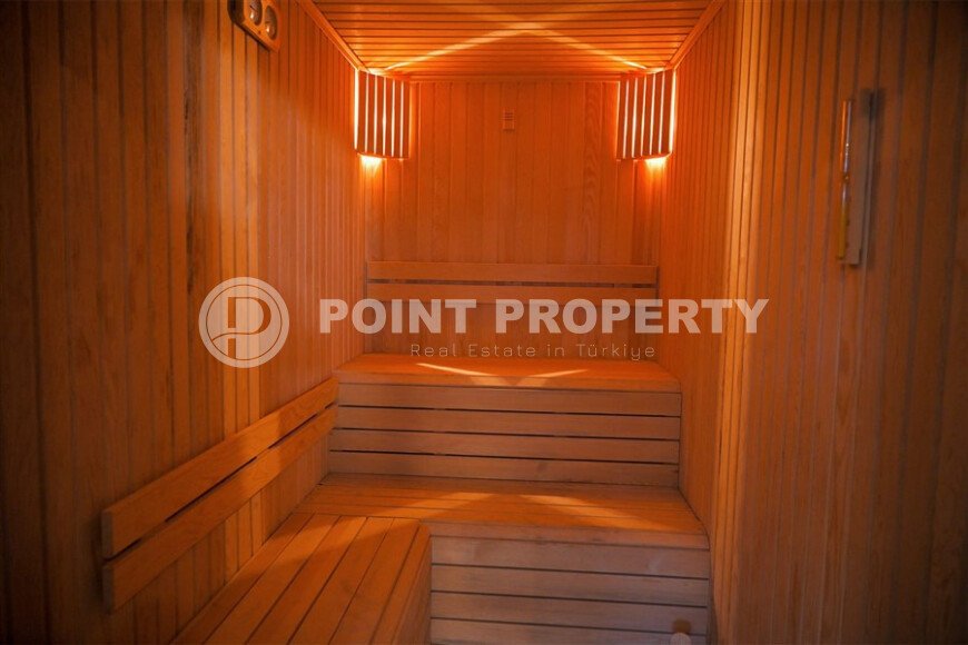 Шикарный дуплекс 3+1 площадью 208 м² с панорамным видом на море и горы в премиальном комплексе Оба, вид на жительство-id-9911-фото-37