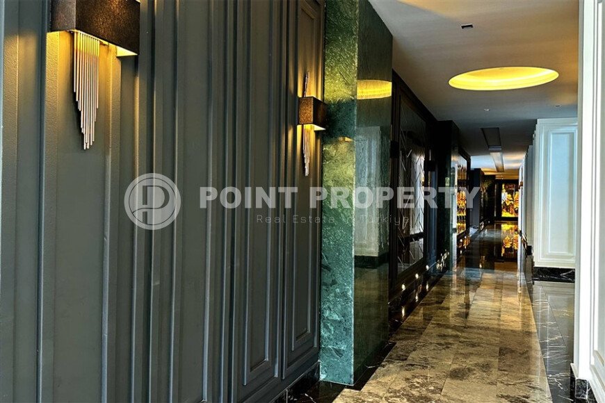 Шикарный дуплекс 3+1 площадью 208 м² с панорамным видом на море и горы в премиальном комплексе Оба, вид на жительство-id-9911-фото-41