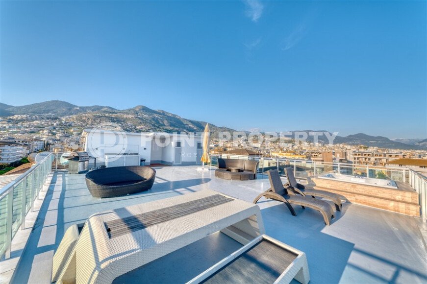 Меблированная квартира 1+1 в элитном комплексе в центре Аланьи — 10 минут до Красной башни-id-9925-фото-8