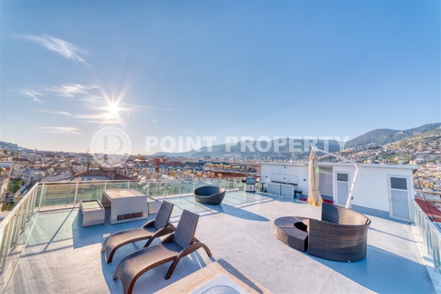 Меблированная квартира 1+1 в элитном комплексе в центре Аланьи — 10 минут до Красной башни-id-9925-фото-9