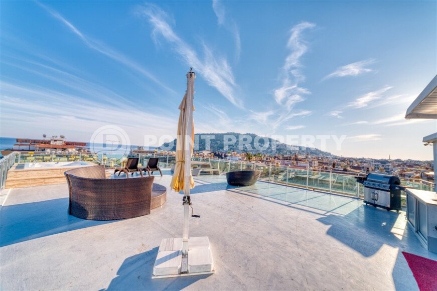 Меблированная квартира 1+1 в элитном комплексе в центре Аланьи — 10 минут до Красной башни-id-9925-фото-11