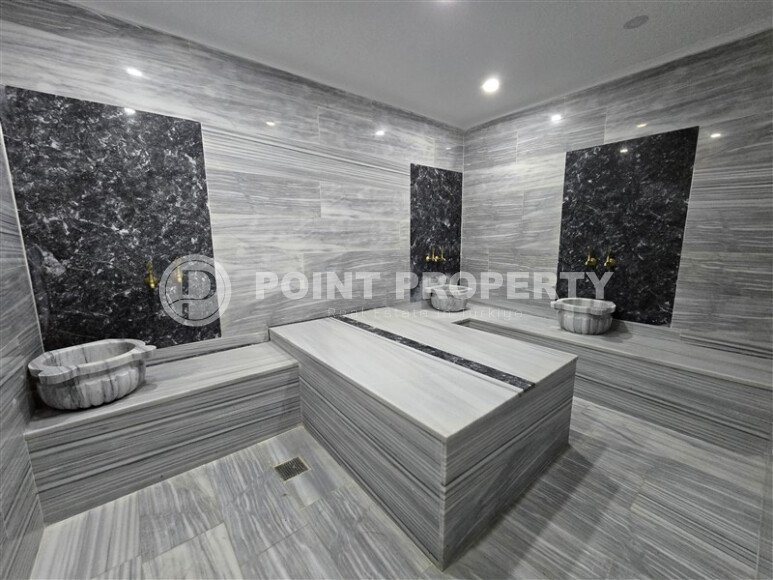 Светлая квартира 1+1 площадью 50 м² с видом на горы в жилом комплексе 2022 года в районе Каргыджак-id-9931-фото-8