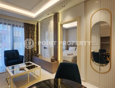 Стильная квартира 50 м² в районе Махмутлар в престижном комплексе на первой линии с частичным видом на море-id-9947-фото-4