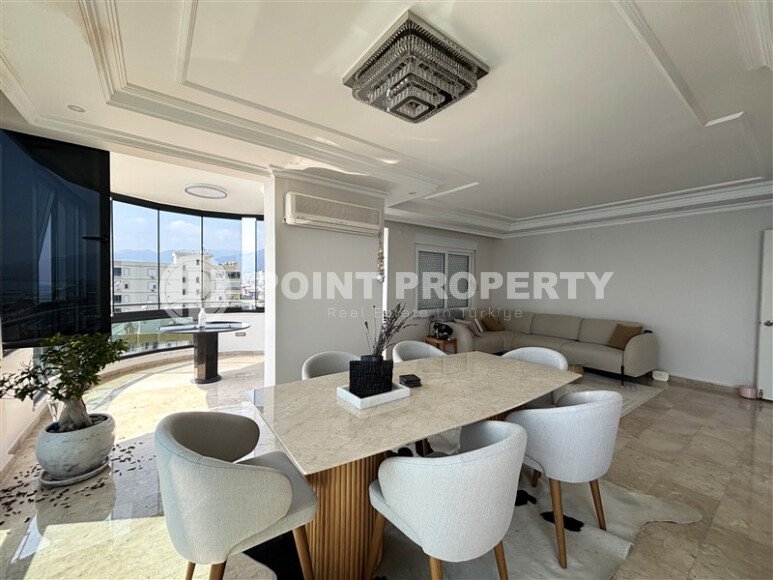 Spacious duplex 200 m² with panoramic view of the sea and Kale in the Tosmur area-id-9963-photo-4