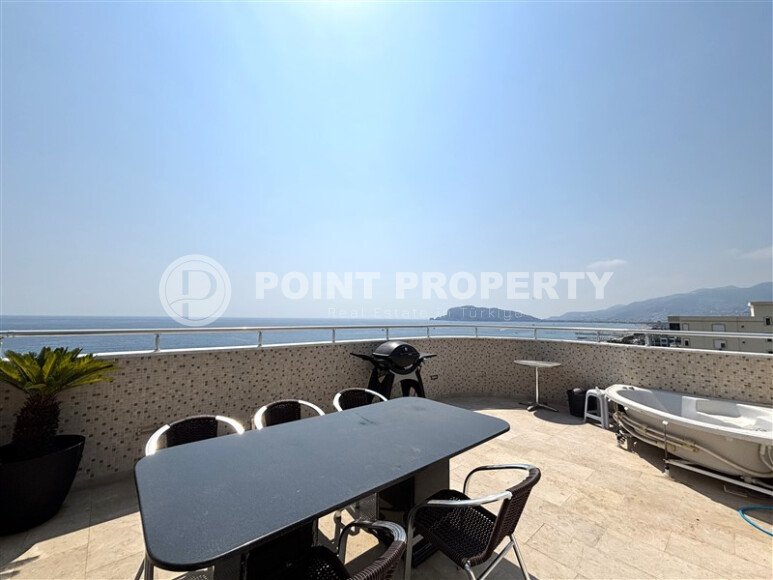 Spacious duplex 200 m² with panoramic view of the sea and Kale in the Tosmur area-id-9963-photo-22