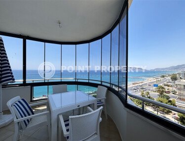 Частично меблированная квартира 3+1 с видом на море, 140 м², район Тосмур с видом на жительство.-id-9972-фото-1