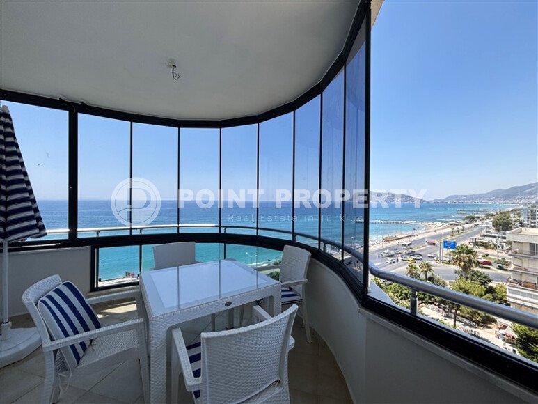 Частично меблированная квартира 3+1 с видом на море, 140 м², район Тосмур с видом на жительство.-id-9972-фото-1