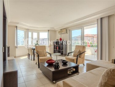 Светлая квартира 115 м² в центр Аланьи, Клеопатра, с мебелью и двумя балконами-id-9994-фото-2