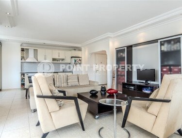 Светлая квартира 115 м² в центр Аланьи, Клеопатра, с мебелью и двумя балконами-id-9994-фото-3