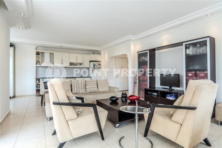 Светлая квартира 115 м² в центр Аланьи, Клеопатра, с мебелью и двумя балконами-id-9994-фото-3