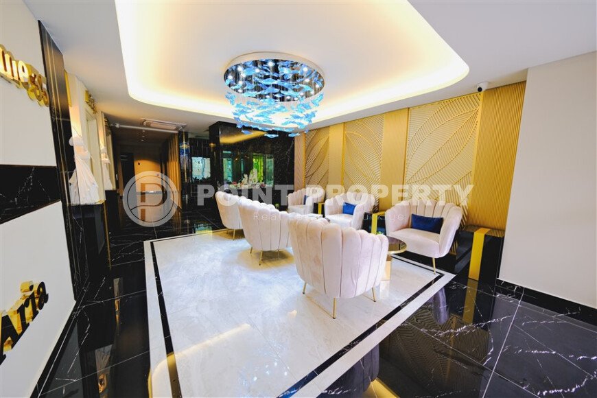 Квартира 1+1 с мебелью в новом комплексе 2023 года, 57 м², центр Алании – район Гюллерпынары-id-10001-фото-7