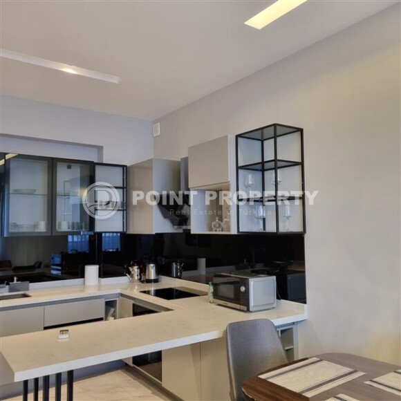 Уютная квартира 65 м² в районе Каргыджак с видом на море и на первой береговой линии-id-10011-фото-5