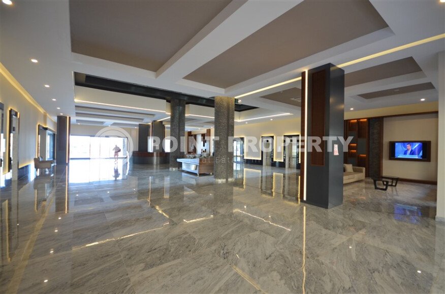 Шикарная квартира 1+1 с видом на море в элитном комплексе на первой береговой линии, Каргыджак-id-10014-фото-3