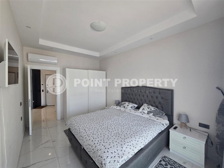 Шикарная квартира 1+1 с видом на море в элитном комплексе на первой береговой линии, Каргыджак-id-10014-фото-10